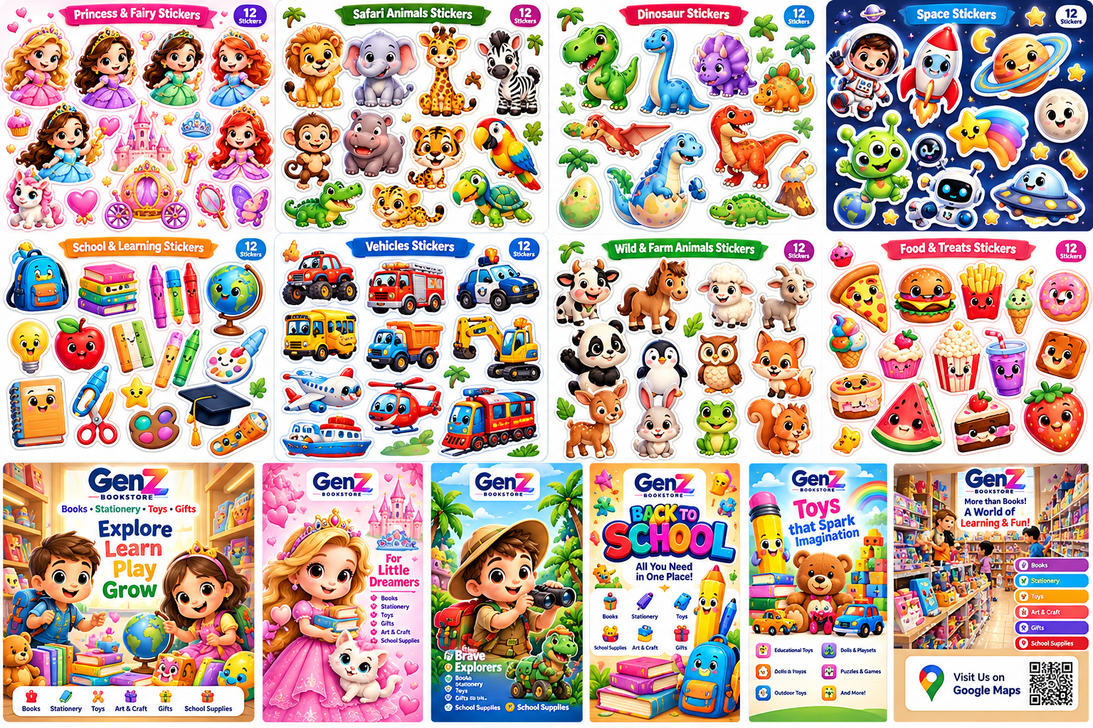 GENZ Kids Club collectible sticker collections